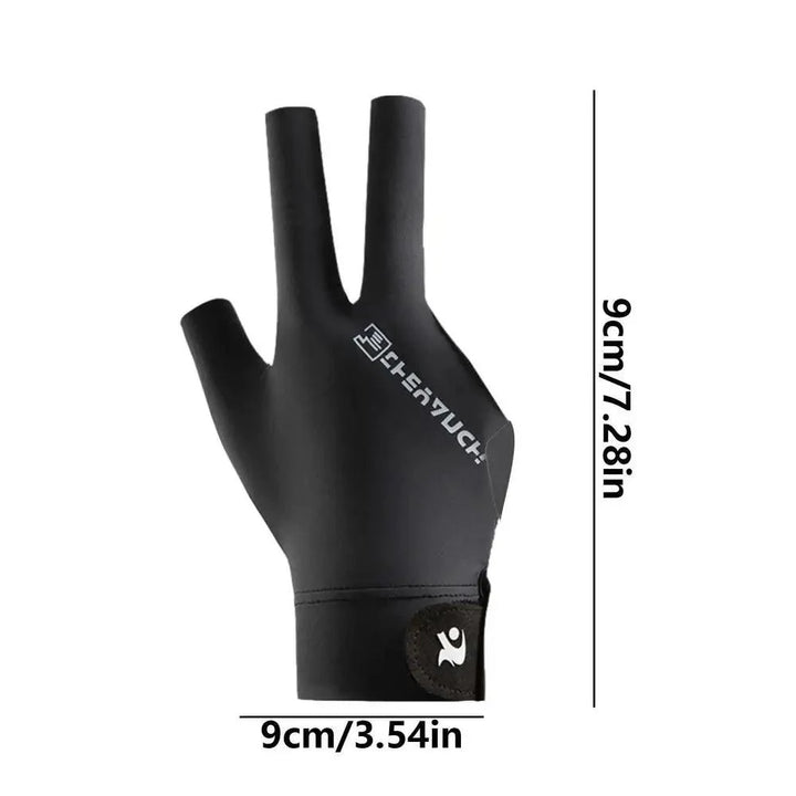 Lisslune | Left-Handed Billiard Glove - Three-Finger Design for Outstanding Performance