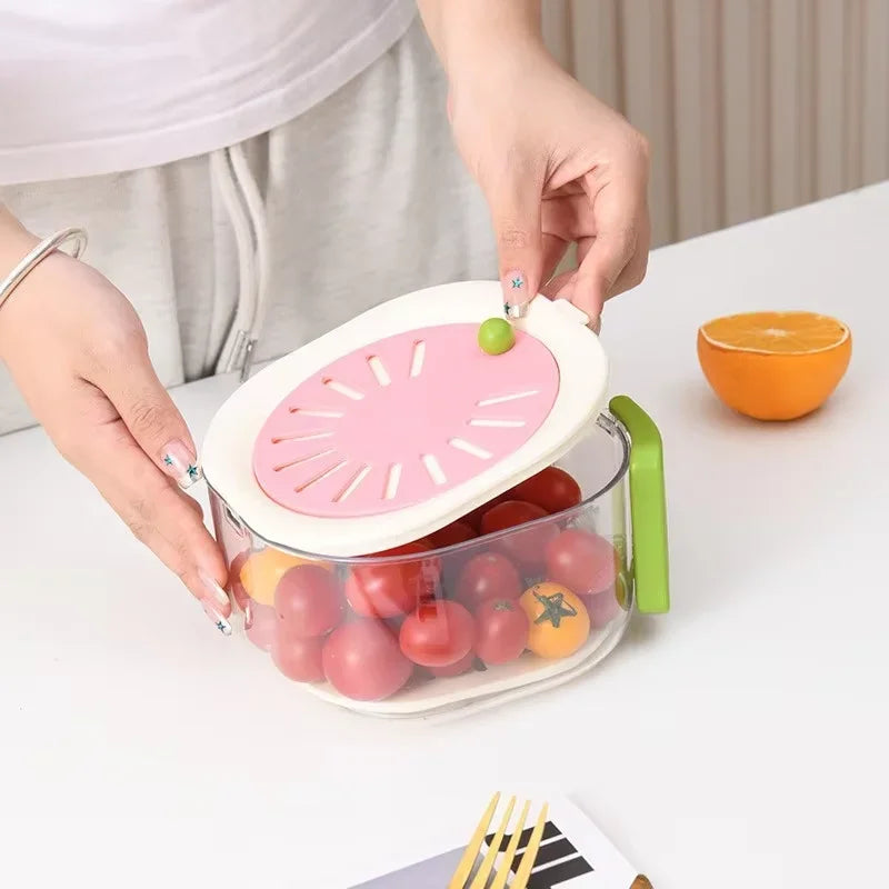 Lisslune | Dust-Proof Fruit Drainer Basket