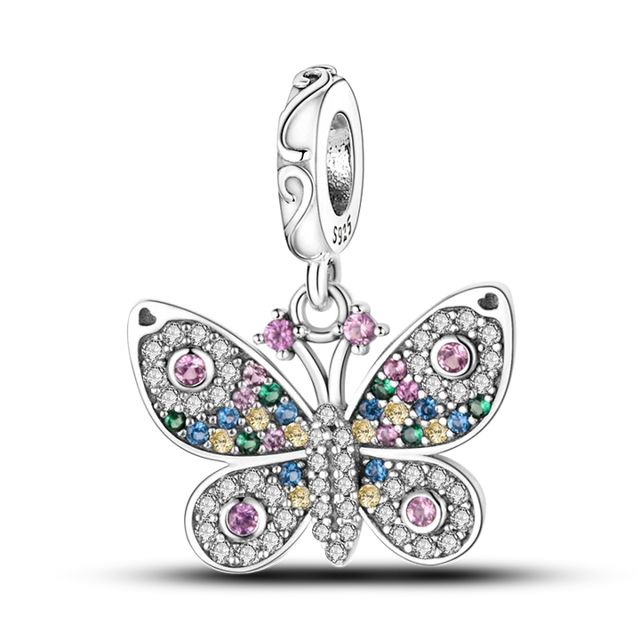 Lisslune | 925 Silver Golden Leopard Charms Beads Colorful Chameleon Rhinoceros Lion Scarab Cat Pendant Compatible with Original Pandora Bracelet Jewelry