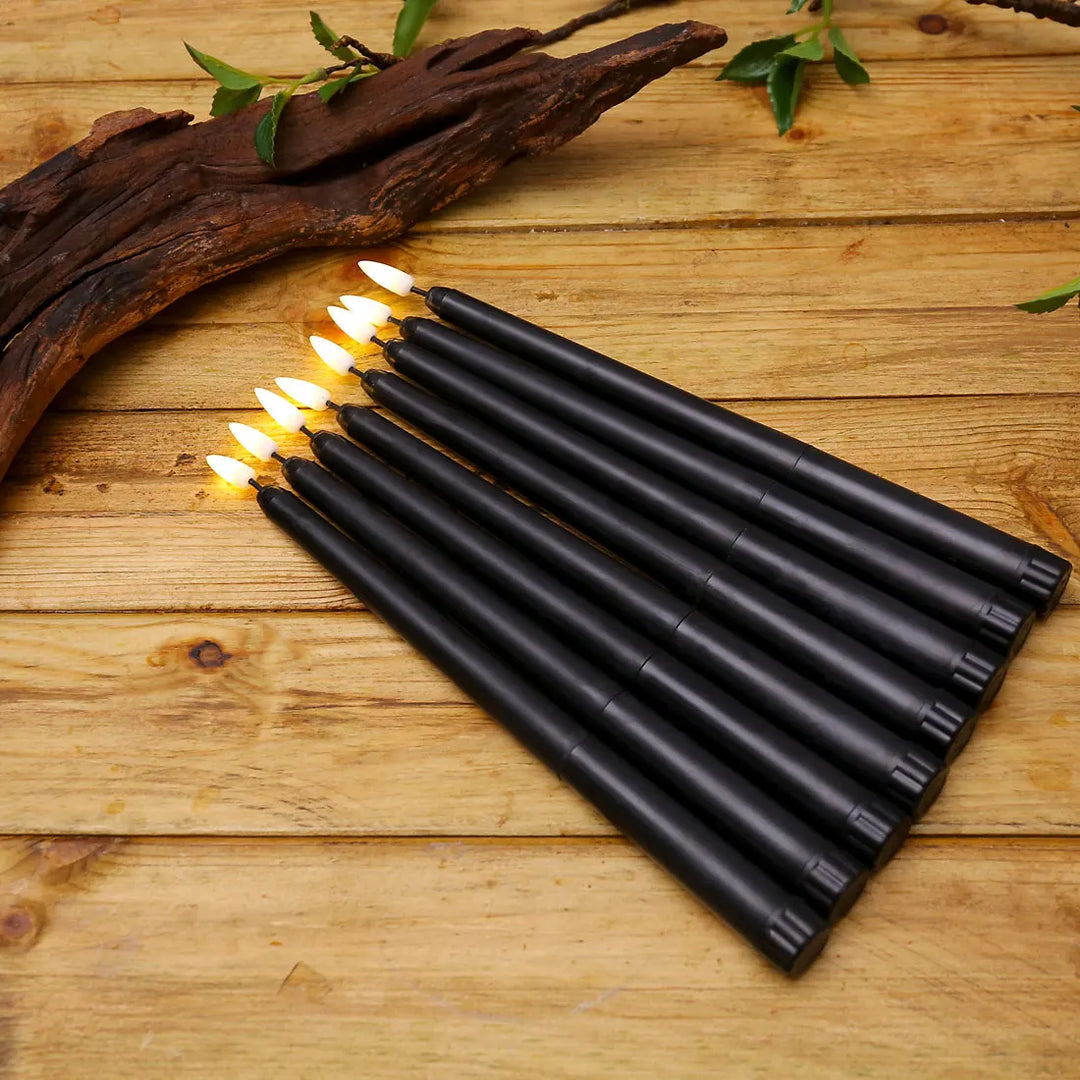 Lisslune | Frendorf - Black LED tealights without flame with remote control for an unforgettable atmosphere