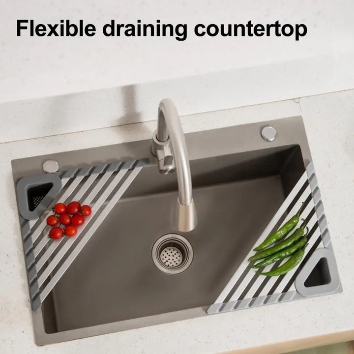 Lisslune | Triangle Slip-Resistant Sink Corner Storage Shelf Rack