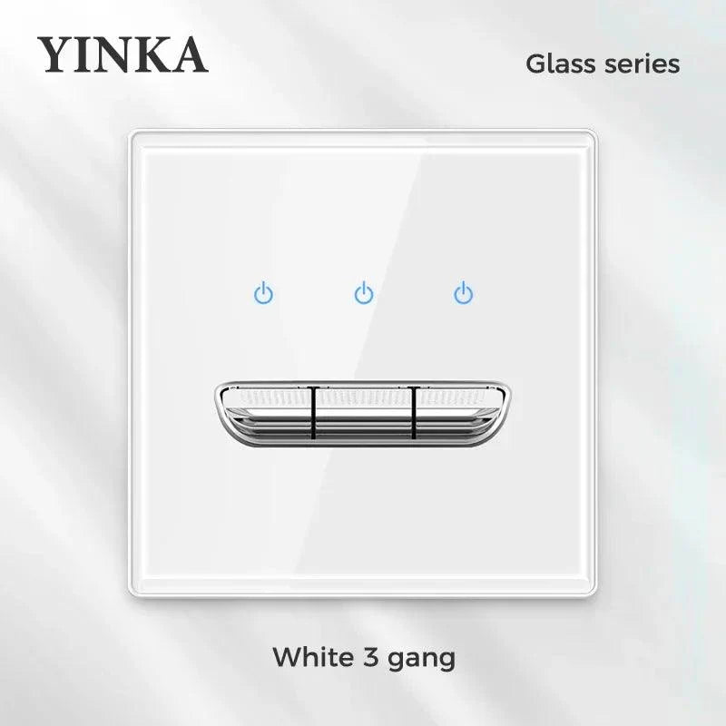 Lisslune | Elegant LED Crystal Glass Light Switch Panel - Versatile Multi-Control System