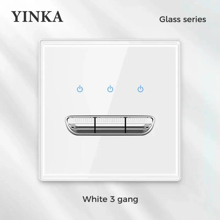 Lisslune | Elegant LED Crystal Glass Light Switch Panel - Versatile Multi-Control System