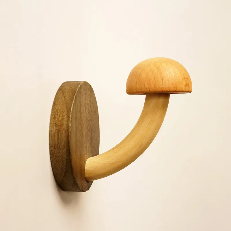 Lisslune | Mystic Mushroom Wooden Wall Clothes Hanger
