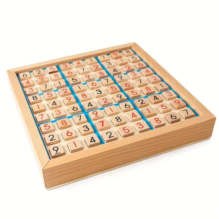 Rynx | Wood Sudoku Nine Grid Game Chess Sudoku Puzzle Game for Logical Thinking of Children, Puzzle Tablet Games with Questions