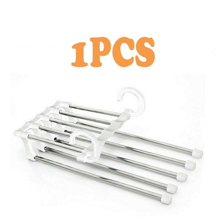 Lisslune | Ultimate 5-in-1 Stainless Steel Pants Organizer for Efficient Clothing Management