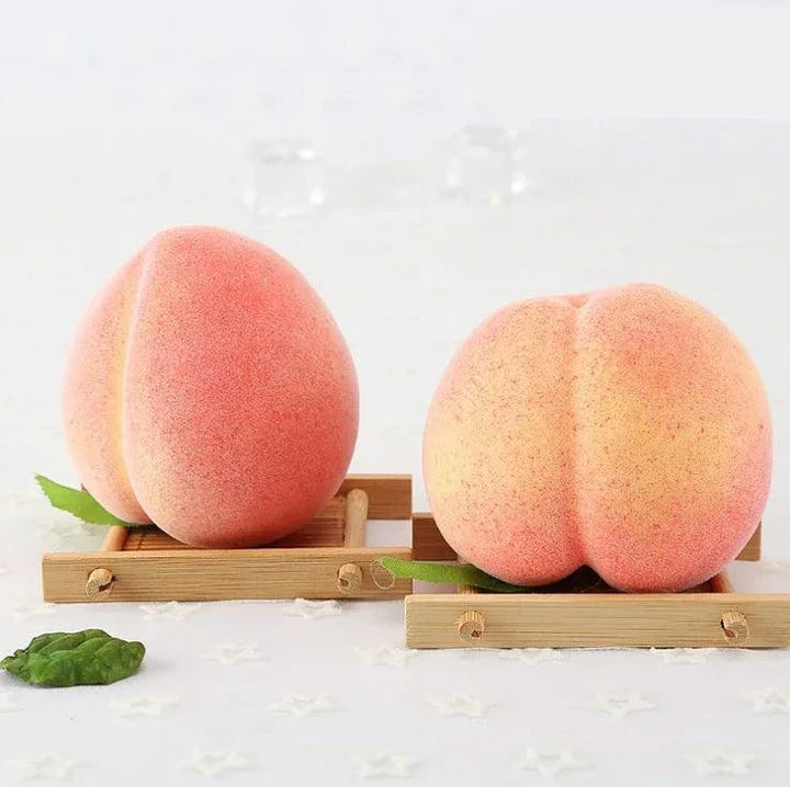Lisslune | Realistic 8.5 cm Honey Peach Decorative Fruit Ornament for Home Elegance