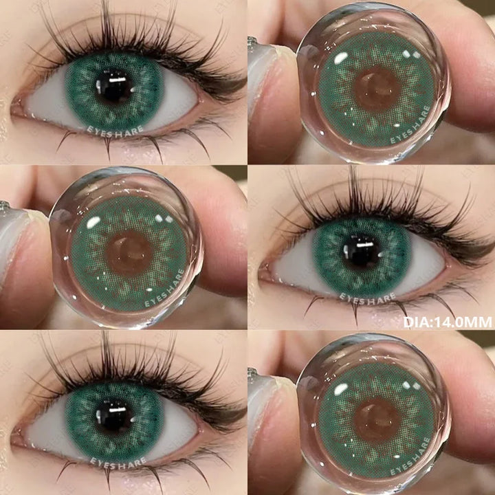 Rynx | 1 Pair Colored Pupils for Eyes Green Eye Color Lenses Brown Natural Blue Eye Lenses High-Quality Gray Lenses Soft Pupils