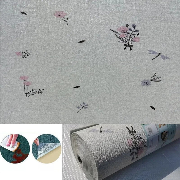 Lisslune | 3D Linen Self-Adhesive Waterproof Wall Sticker