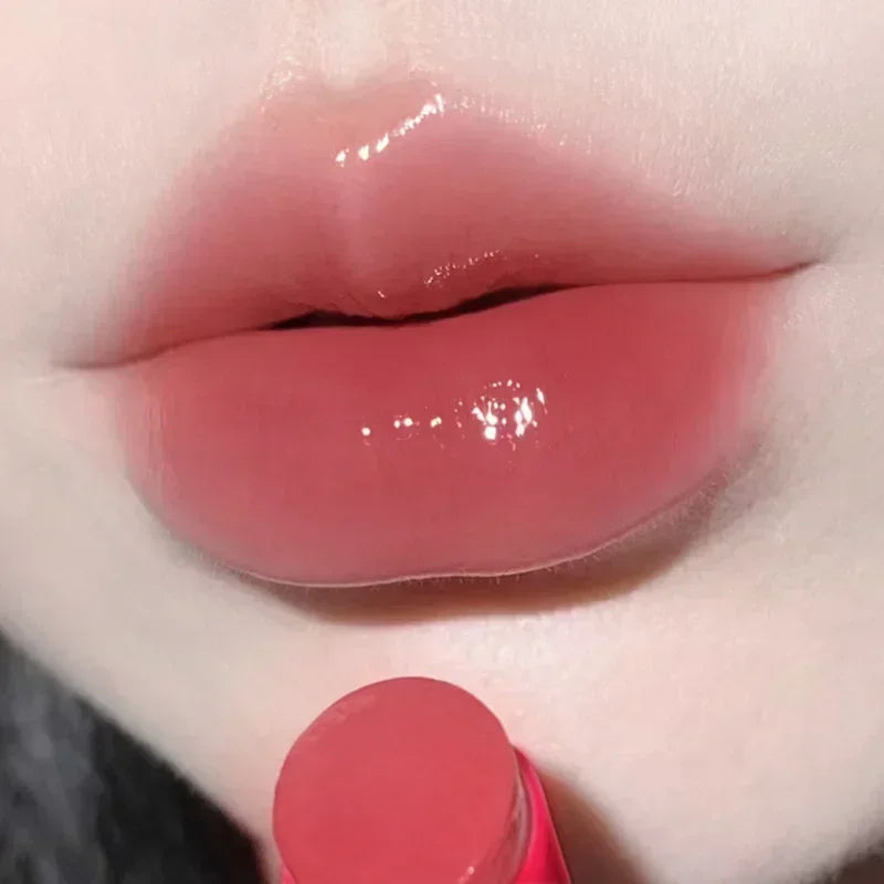 Rynx | Jelly Lipstick Moisturizing Mirror Water Light Solid Lip Gloss 8 Colors Crystal Tea Red Brown Lip Lacquer Tint Lip Balm Makeup