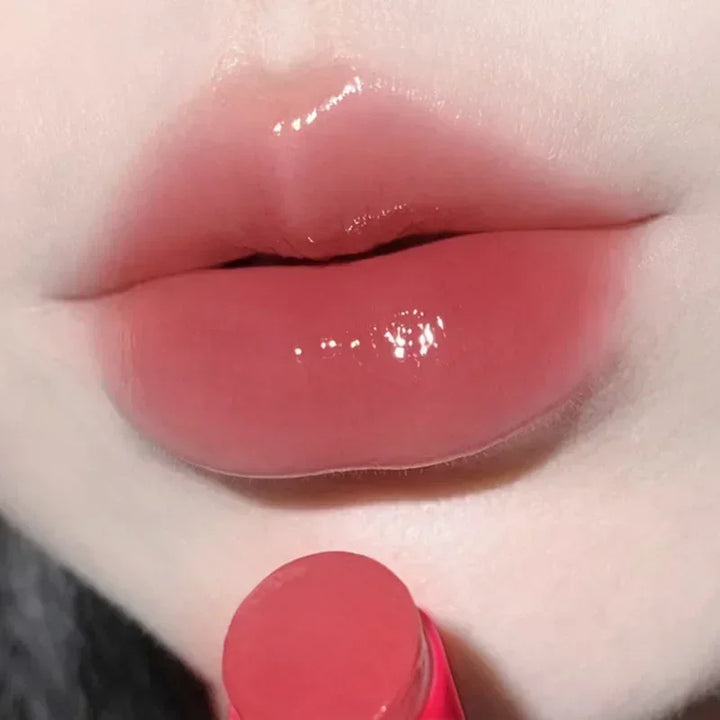 Rynx | Jelly Lipstick Moisturizing Mirror Water Light Solid Lip Gloss 8 Colors Crystal Tea Red Brown Lip Lacquer Tint Lip Balm Makeup