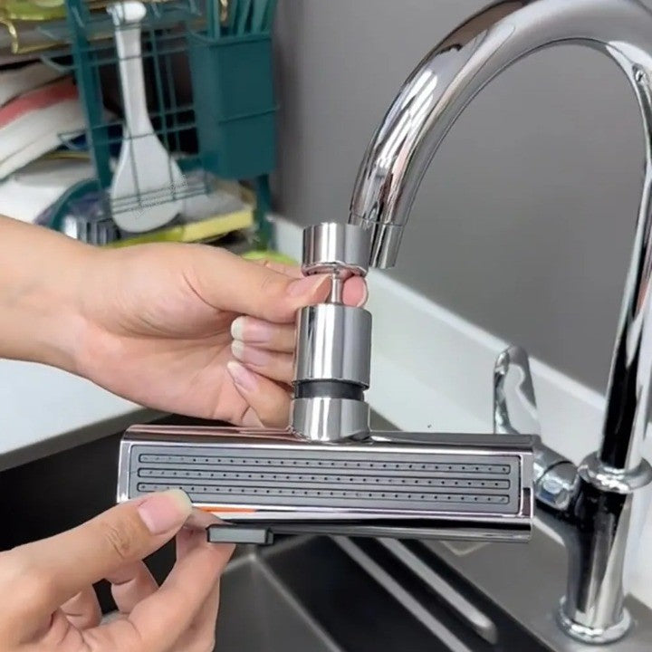 Lisslune | Universal Rotating Waterfall Sink Faucet Extension