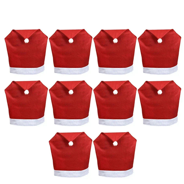 Lisslune | SantaSeat Christmas Chair Covers – Set of Decorative Chair Covers with Santa Design