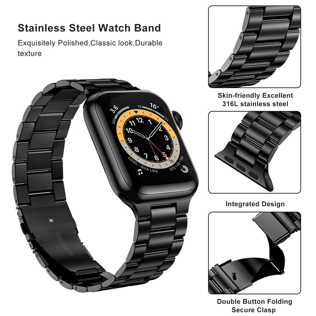 Lisslune | Premium stainless steel bracelet for Apple Watch 5 6 7 8 SE Ultra