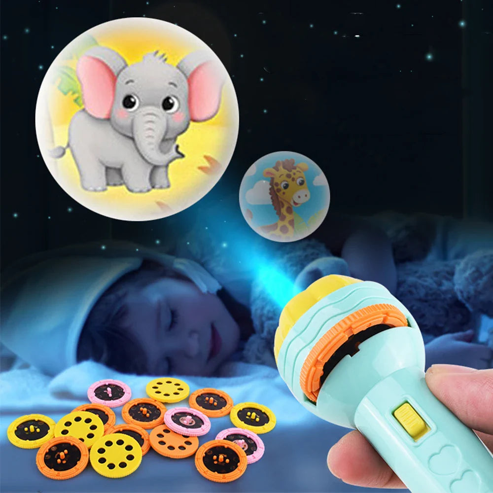 Lisslune | Kids Flashlight Projector with 10 Motifs