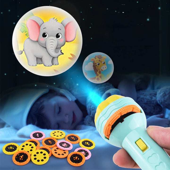 Lisslune | Kids Flashlight Projector with 10 Motifs