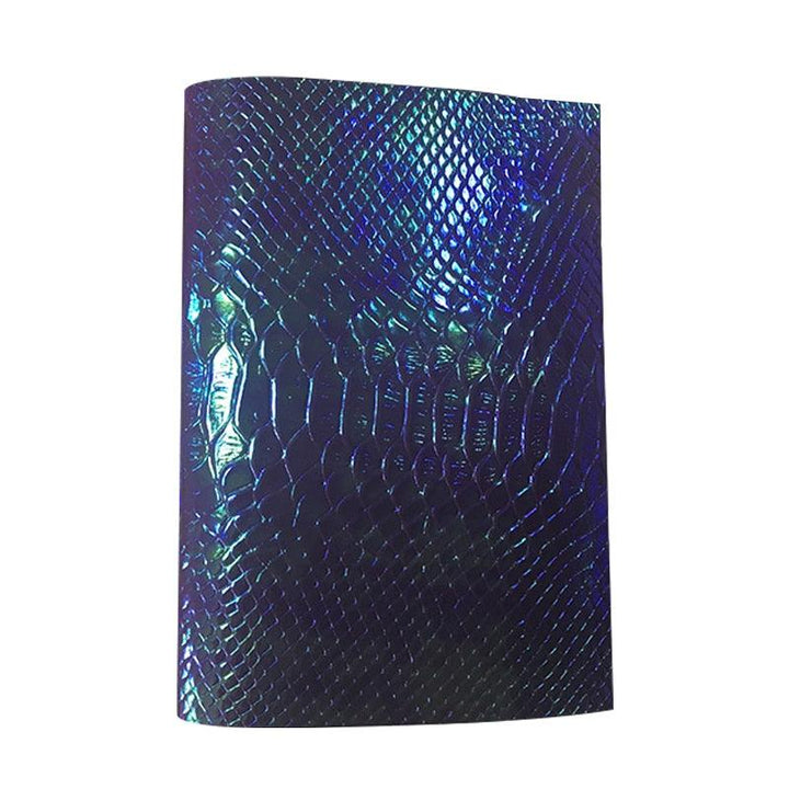 Lisslune | Pressed Holographic Crocodile Synthetic Leather Crafting Sheet - Premium DIY Material