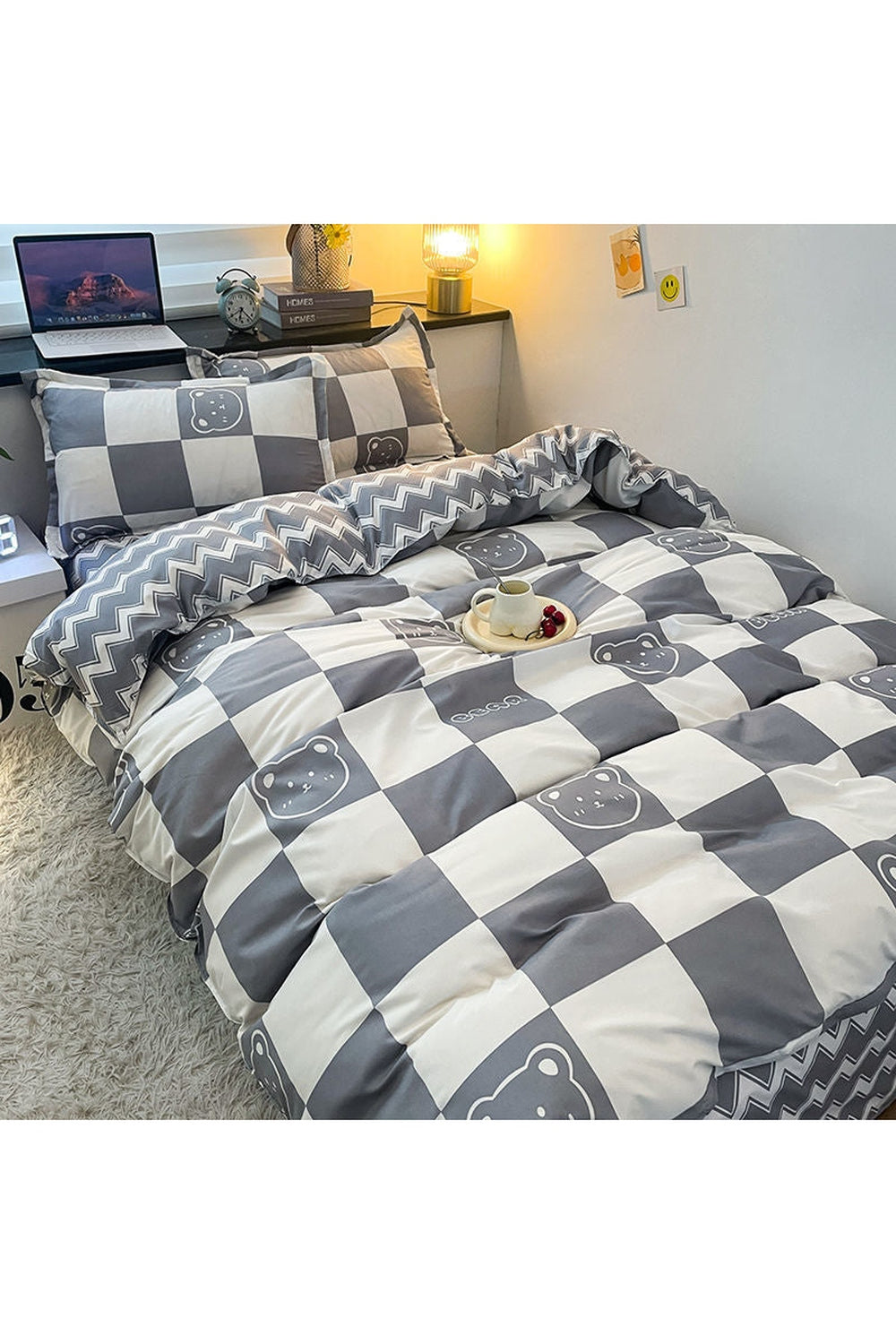 Lisslune | Checkered bedding collection