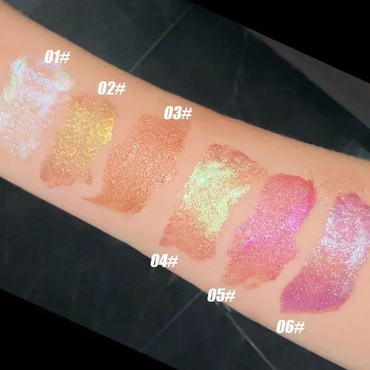 Rynx | Pearl Chameleon Liquid Eyeshadow Diamond Shimmer Fine Sparkling Glitter Eyeshadow Lying Silk Caterpillar Highlighter Quick-Drying