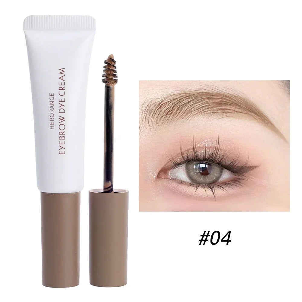 Rynx | Eyebrow Color Cream Semi Permanent Waterproof Natural Smudge Proof Eyebrows Coffee Black Brown Color Long Lasting Eyebrow Gel Makeup