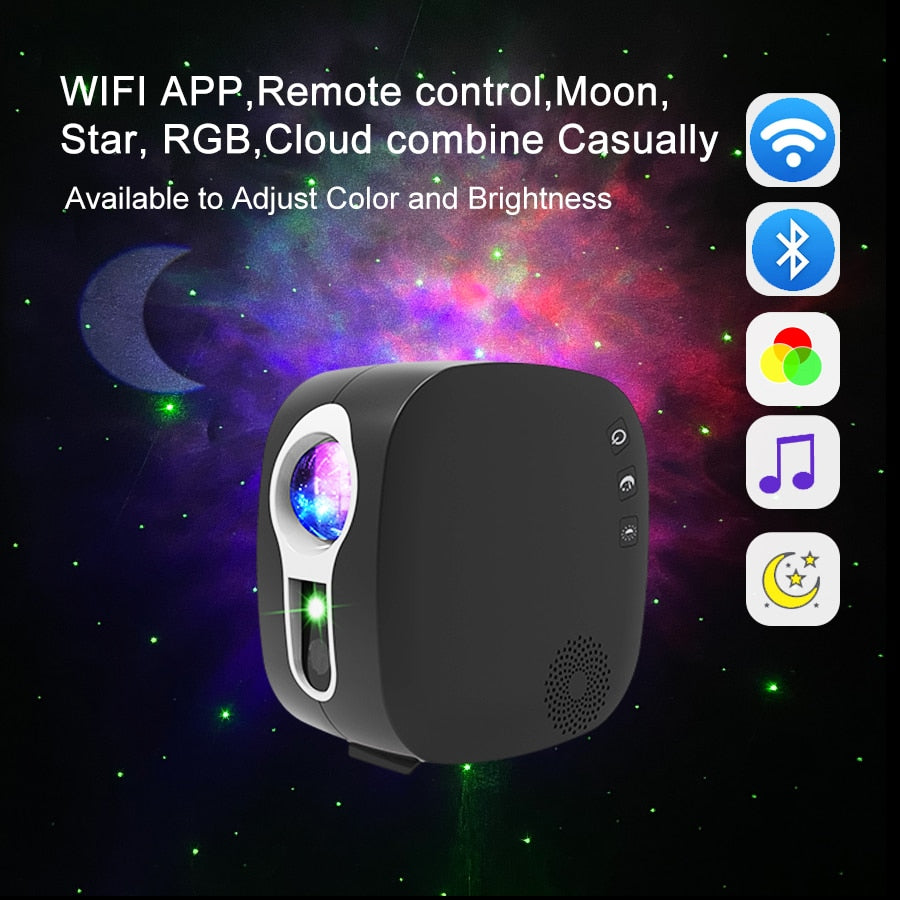 Lisslune | Galaxy Glow Rotating Starry Sky Projector