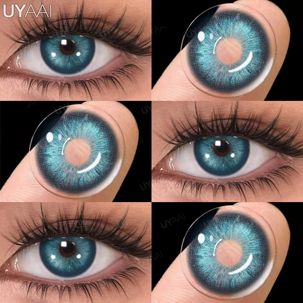 Rynx | 1 Pair Brown Lenses Natural Large Eyes Gray Lenses Cosmetics Korean Style Lenses y2k Colorcon Blue Eye Contacts Purple Lenses
