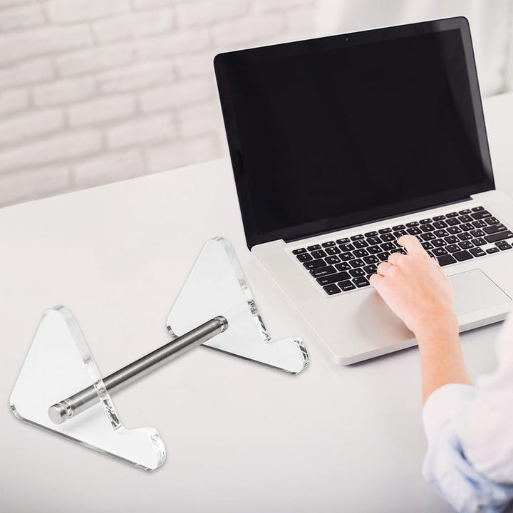 Lisslune | Striped 3-Tier Clear Acrylic Keyboard Display Holder