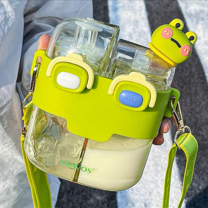Lisslune | Double-Bin Drink More Kids Water Bottle