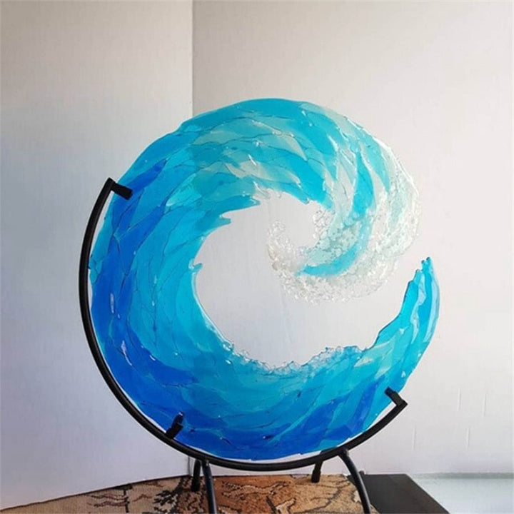 Lisslune | WaveFlow artistic glass art of the majestic sea