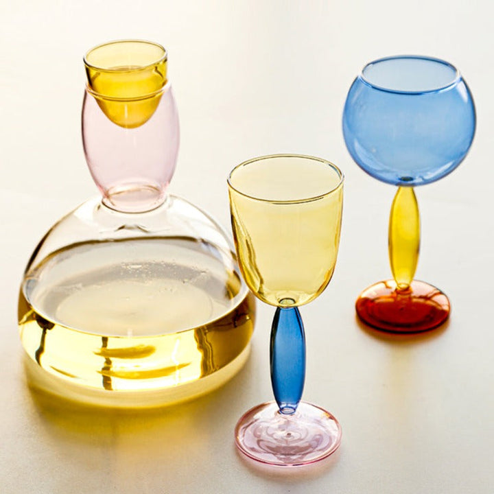 Lisslune | Borosilicate 3-Color Glassware - Wine Glass