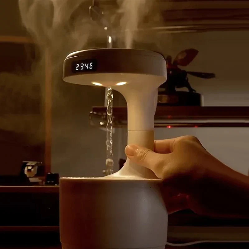 Lisslune | Anti-Gravity Water Droplet Air Humidifier Night Lamp
