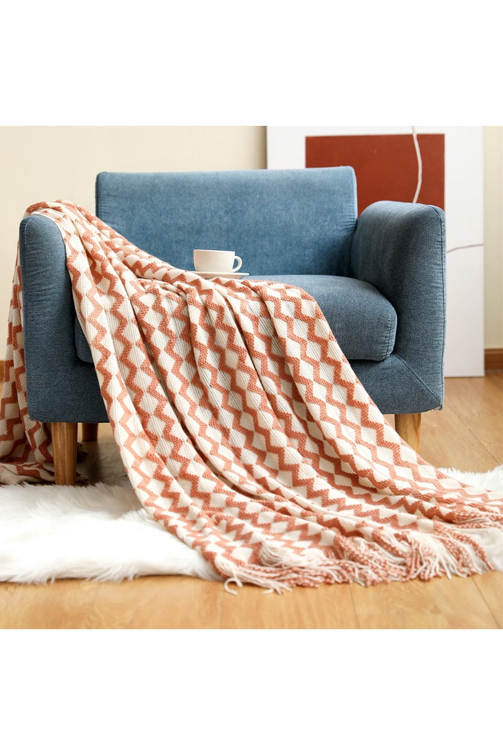 Lisslune | Solid Color Sofa Blanket