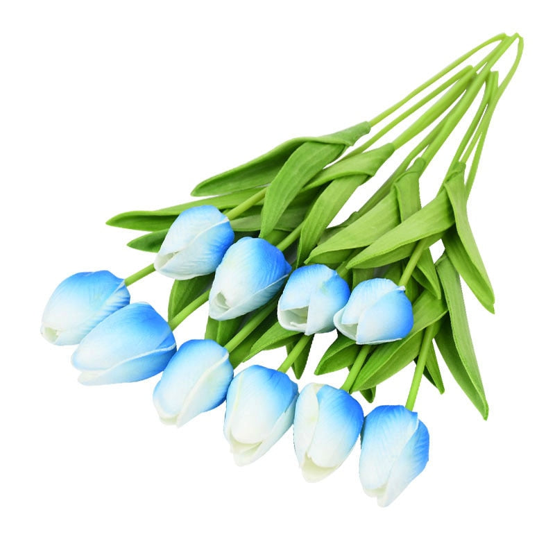 Lisslune | Artificial Flower Bouquet with Tulips, Decoration (10 Pieces)