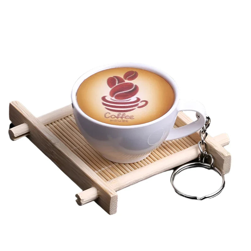 Lisslune | Charming miniature resin coffee and tea cup display model for playful decoration