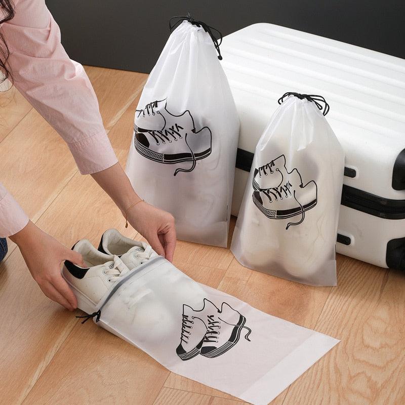 Lisslune | Matte Transparent Shoes Travel Organizer Set - Ultimate Storage Solution