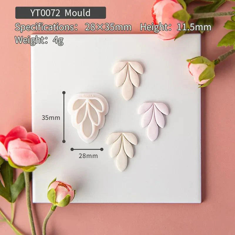 Lisslune | Flower and geometric polymer clay cutters for unique earrings and jewelry creations