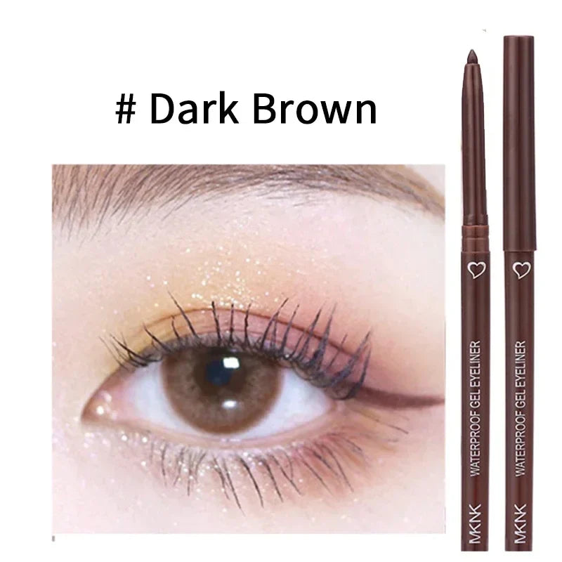 Rynx | Waterproof Eyeliner Gel Pencil Blue Brown Eyeliner Gentle Soft Easy to Wear Matte Concealer Pencil Long-lasting Eye Makeup Cosmetics