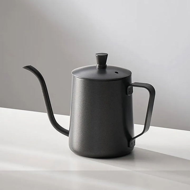 Lisslune | GIANXI Hand Punch Coffee Pot With Lid Drip Swan Neck Spout Coffee Water Kettle Long Opening Coffee Machine Coffee Accessories