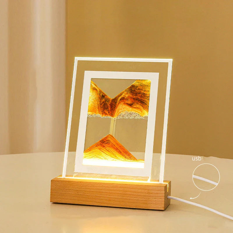 Lisslune | Sand Art LED Quicksand Artistic Table Lamp