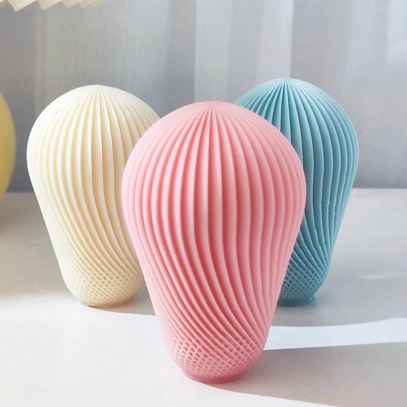 Lisslune | Creative spiral column silicone mold for unique candle and soap making!
