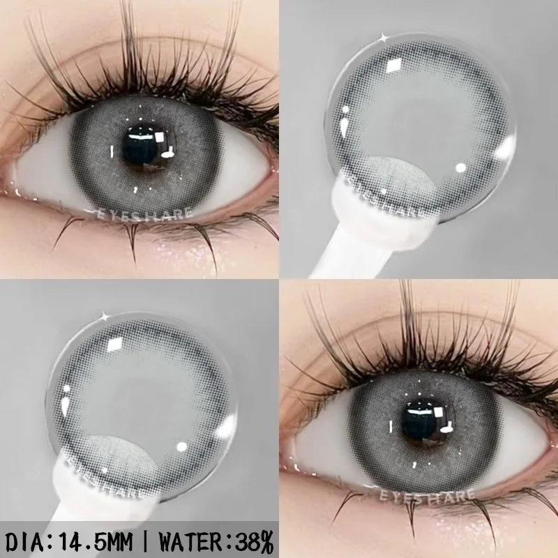 Rynx | 1 pair natural color contact lenses for eyes blue eye colors brown lens gray eye lenses annual green eye contact lens