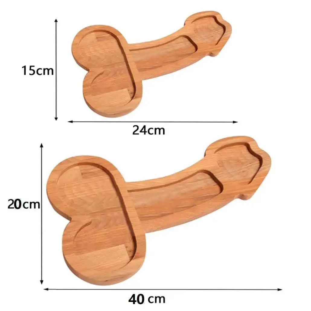 Lisslune | Funny Adult-Themed Multi-Compartment Serving Board