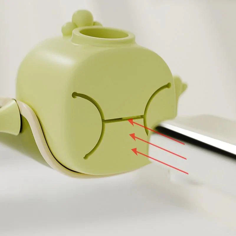 Lisslune | Playful Children's Faucet Extension with Temperature Safety Warning for Happy Handwashing