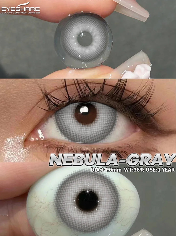 Rynx | 1 Pair Colored Contact Lenses Purple Eye Lenses Yearly Cosplay Red Lenses Cosmetic Contact Halloween Gentle Makeup Pupils