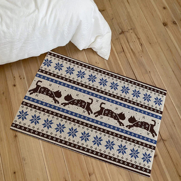 Rynx | Nordic PVC Doormat Cut Cartoon Dog House Entrance Welcome Mat Rug Anti-Dust Pad Outdoor Aesthetics Living Space Decor