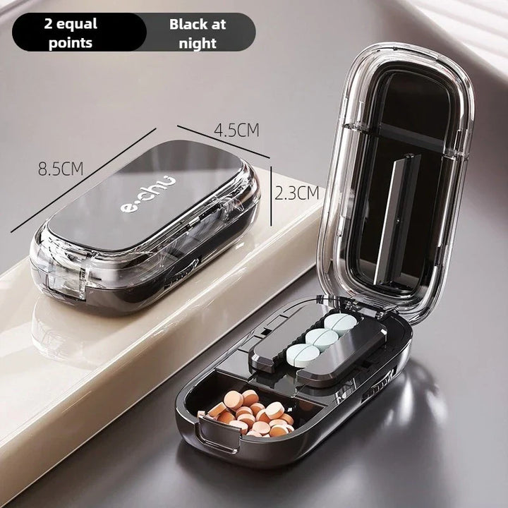 Lisslune | Pocket Size Dustproof Pill Cutter Organizer