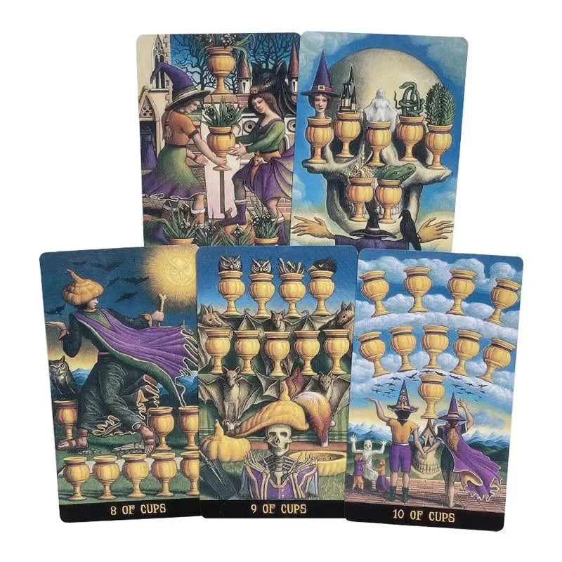 Rynx | 10.3*6cm Jack-O-Lantern Tarot Tarot Deck Card Games 78 Piece Cards