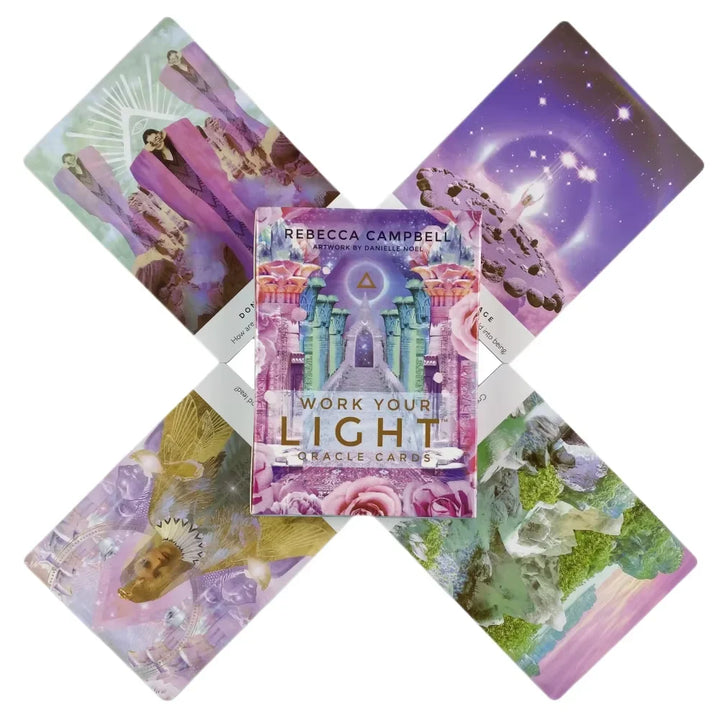 Rynx | 1 Box The Light Seer Tarot Cards, 78-Card Full Color Tarot Set for Tarot Readings, Fortune Telling, Divination Board Game Cards