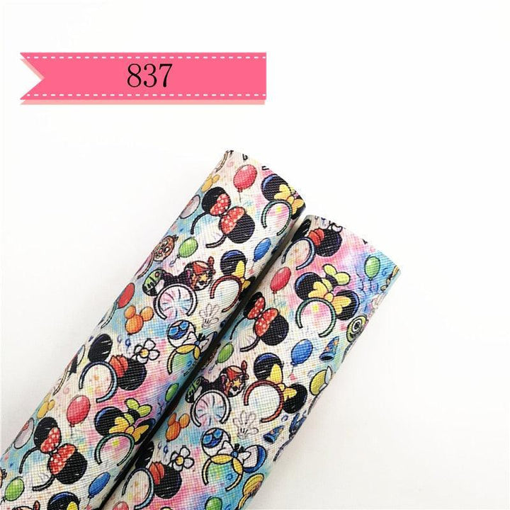 Lisslune | Cartoon-Inspired Synthetic Leather Craft Rolls - Set of 2 - 20x134cm Each