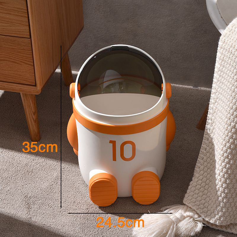 Lisslune | Mini Astronaut Shape Cute Office Trash Can